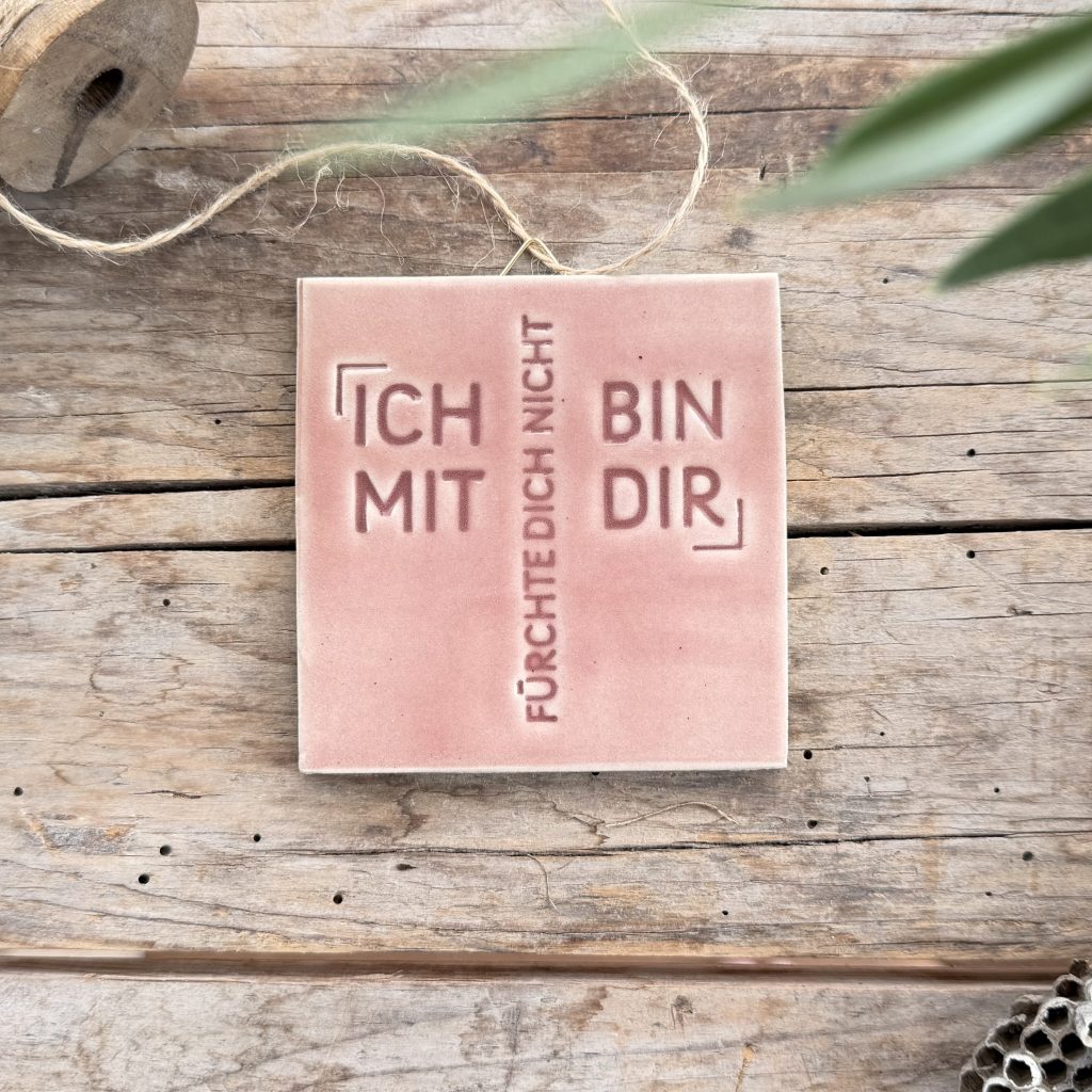 Jahreslosungskachel 2027 - "Rosenduft+Abendgold"