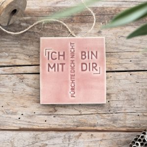 Jahreslosungskachel 2027 - "Rosenduft+Abendgold"
